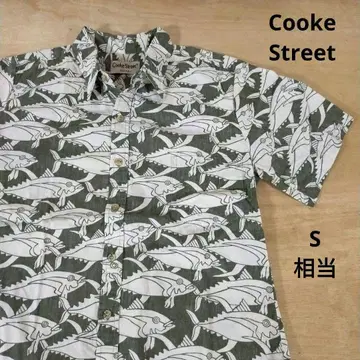 수입 구제 의류 Cooke Street 어군 올 패턴 하와이안 셔츠