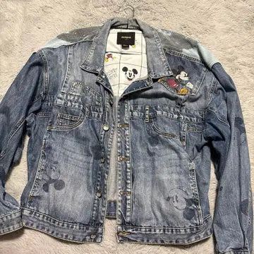 Desigual Disney 데님 자켓 미키마우스 L