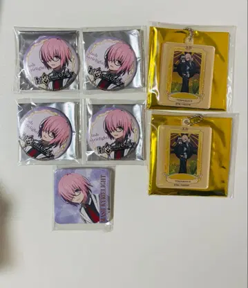 FGO 마슈 키리에라이트 캔뱃지 아크릴 키링 7점 묶음 판매 바빌로니아