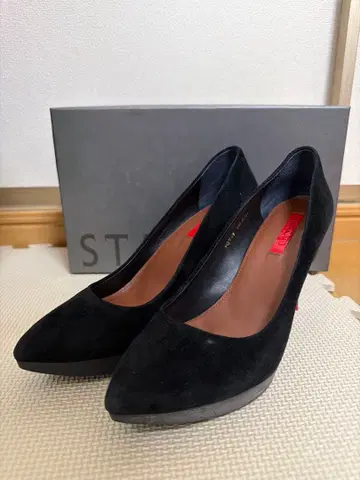 STACCATO 스웨이드 펌프스 블랙 24cm