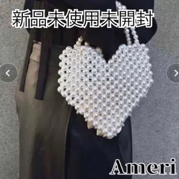 [ 미사용 미개봉 새상품 ] Ameri 하트 레이디 펄 백 [ 완판템 ]