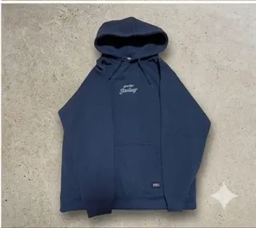 Dickies 후드티 네이비 백 로고 자수 후디
