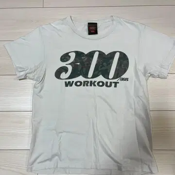 SHOOT 300 WORKOUT 셔츠 화이트 M 사이즈