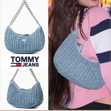 [ 새상품급 ] TOMMYJEANS 데님 핸드백 체인 [ 원영 착용 ]