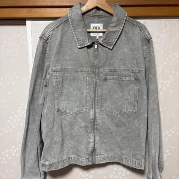 ZARA 데님 자켓 집업 그레이