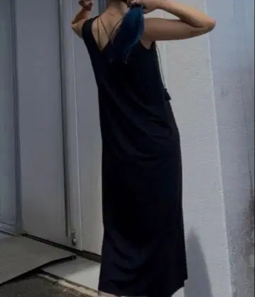 AMERI CROSS STRAP CUT DRESS