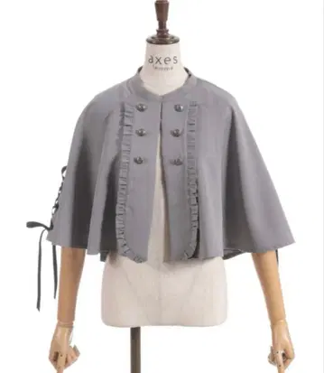 axes femme W 단추 레이스업 케이프