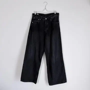 ZARA 블랙 데님 와이드 데님 EUR 40 배기 USA 31