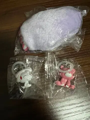 그루미 범용 토끼 봉제 인형 마스코트 메지루시 액세서리 3종 세트