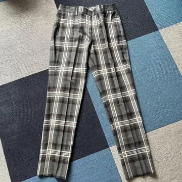 theory luxe ADLER 체크 무늬 슬랙스 38