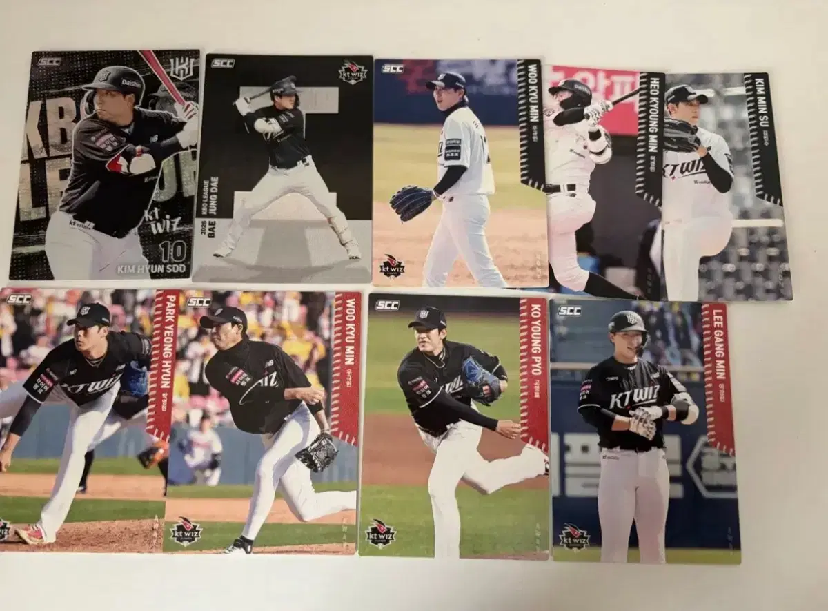 일괄) kbo 카드 크보 카드 kt 위즈 김현수 이강민 고영표 박영현 등