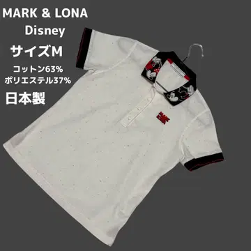 MARK & LONA 디즈니 마크앤로나 반팔 피케 셔츠 화이트 디즈니