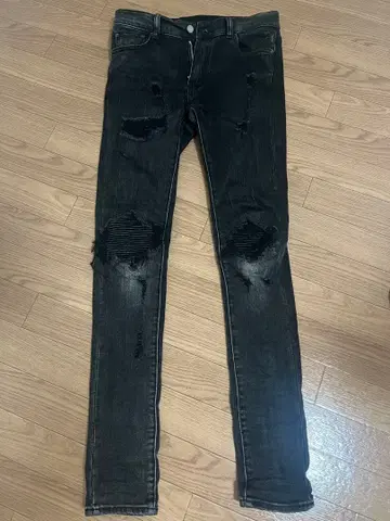 mnml 데미지 데님 블랙 사이즈 30