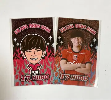 우라와 레즈 17 코모리 히켄 스티커 레어 노멀 2장 세트