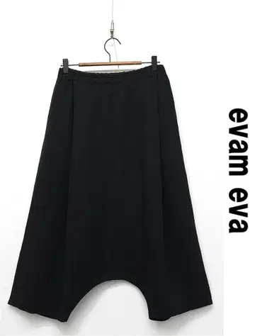 J518/evam eva vie 레이징 린넨 사루엘 팬츠 M 상당 블랙