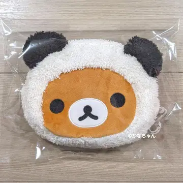 리락쿠마 팬더 페이스 파우치 아베일 한정판