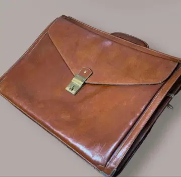 BALLY 비즈니스 백 가죽 브라운