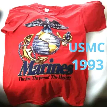 USMC 미국 해병대 1993 빈티지 T셔츠 미국산 얇은 소재 새상품급!