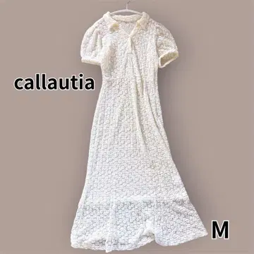 새상품급 하자품 callautia 카라우티아 컷 레이스 폴로 원피스 M