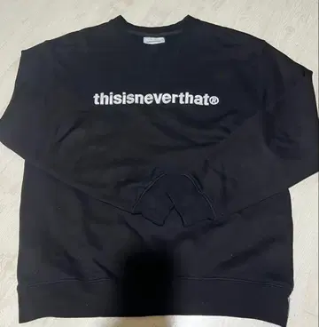thisisneverthat 맨투맨 블랙 S
