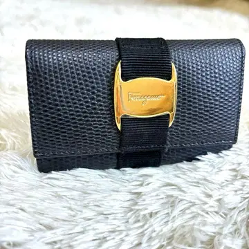 Salvatore Ferragamo 페라가모 6연 키케이스 블랙