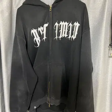 ANTIMID 집업 후드티 블랙