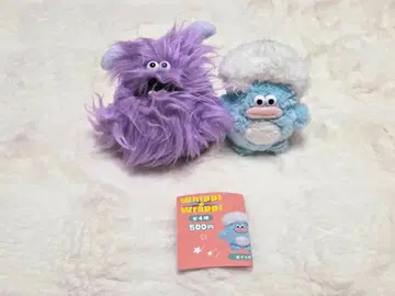 Whippi & Wrappi 봉제 인형 가챠가챠 호이피 라피 2개