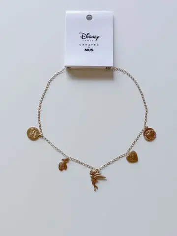 [ 새상품 미사용 ] Disney 피터팬 팅커벨 목걸이