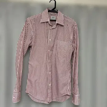 ASPESI SHIRTS 스트라이프 긴팔 셔츠 레드 화이트