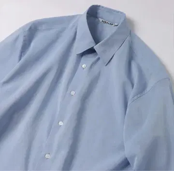 AURALEE HARD TWIST FINX ORGANDY SHIRT