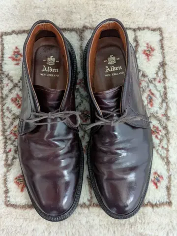 Alden 1339 처카 부츠 코도반 버건디 7D