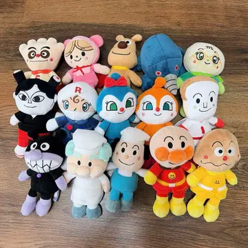 (최종 가격 인하) 호빵맨 봉제 인형 세트 15개 쁘띠콩 시리즈