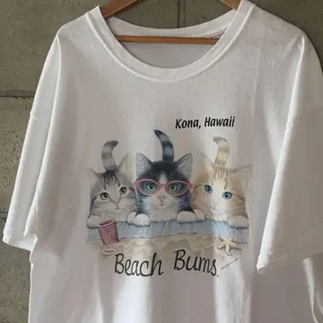 00's 빈티지 고양이 티셔츠