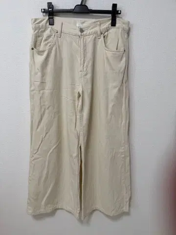 UNIQLO 플레어 데님 팬츠 아이보리 30인치