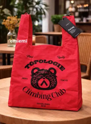Topologie 편의점 백 Konbini Bag 레드 새상품