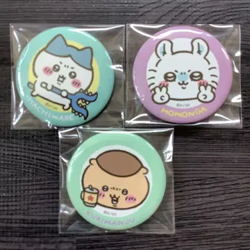 치이카와 (먼작귀) 캔뱃지 더 즐거운 동료들 편 하치와레 밤 만쥬 모몽가
