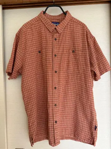 Patagonia 파타고니아 반팔 셔츠 체크 무늬 XL