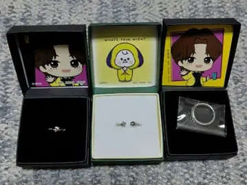 BTS 타이니탄 제일복권 반지 V chimmy 3개 세트
