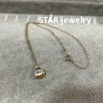 STARjewelry K10 문 모티브 목걸이 다이아몬드 포함