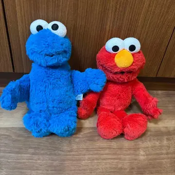 봉제 인형 엘모 & 쿠키 몬스터 (USJ 구매)