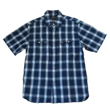 MOP MOTORCYCLE GARMENTS 체크 반팔 셔츠 38
