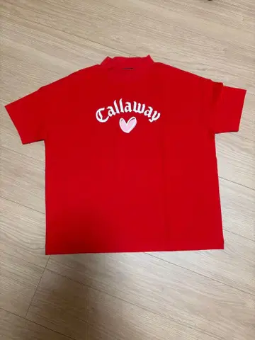 캘러웨이 러브캘러웨이 레드 반팔 셔츠 하트 로고 S