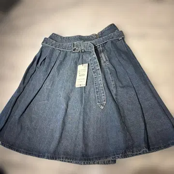 ZARA 데님 스커트 벨트 포함 [ 택 포함 새상품 ]