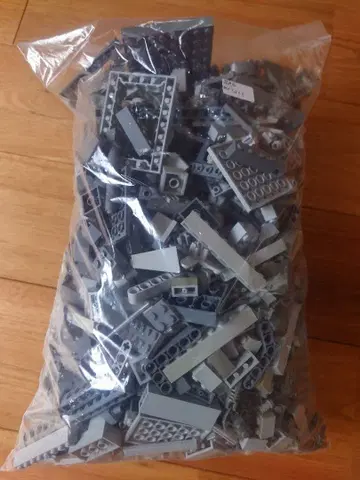 LEGO 레고 그레이 계열 부품 묶음 판매 약 1.7kg