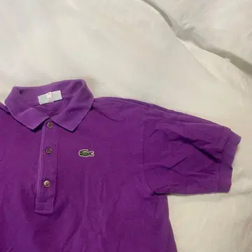 CHEMISE LACOSTE 반팔 피케 셔츠 퍼플
