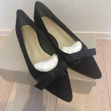 Odette e Odile 펌프스 블랙 리본 23cm 미사용 새상품