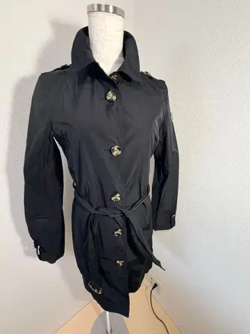 ARMANI JEANS 트렌치코트 블랙 사이즈 36 (XS~S 상당)