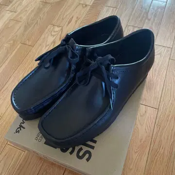Clarks 왈라비 블랙 가죽 UK5.5 새상품급