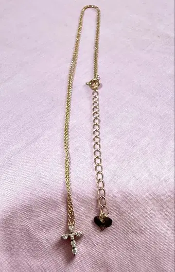 K10 다이아몬드 크로스 목걸이