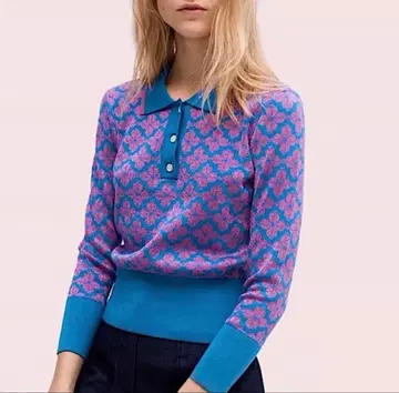 케이트 스페이드 KATE SPADE 가디건 긴팔 스페이드 플라워 XS